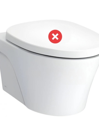 Thân Bồn Cầu TOTO CW822RA Treo Tường