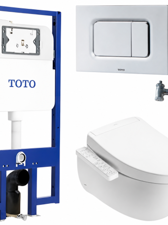 Bồn Cầu TOTO CW812REA/TCF33461GAA/WH172AT/TCA465/MB170P#SS Treo Tường Giấu Dây