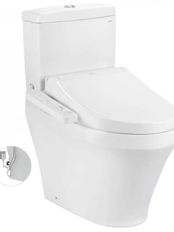 Bồn Cầu Điện Tử TOTO CS945PDW16 Nắp Rửa Washlet TCF23410AAA C2 Thoát Ngang