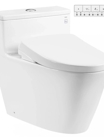 Bồn Cầu Điện Tử TOTO MS625CDW23 Nắp Rửa Washlet TCF47360GAA S7 Giấu Dây