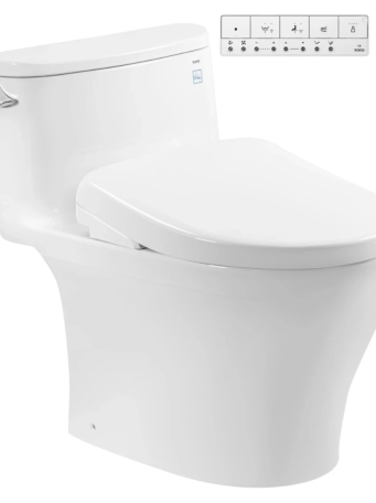 Bồn Cầu Điện Tử TOTO MS887CRW23 Nắp Rửa Washlet TCF47360GAA S7 Giấu Dây