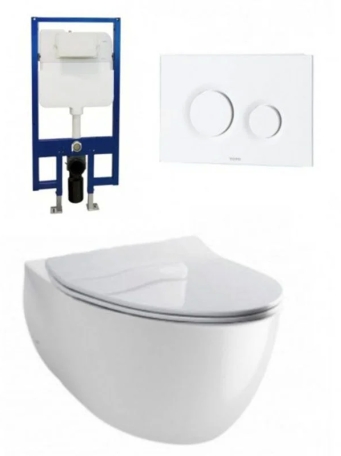 Bồn Cầu TOTO CW812RA/TC600VS/WH171A/MB174P#WH Treo Tường