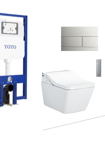 Bồn Cầu TOTO CW522EA/TCF803CZ/WH172AT/MB171M#SS Treo Tường Giấu Dây