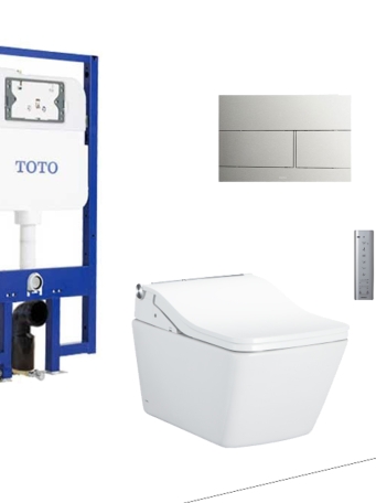 Bồn Cầu TOTO CW522EA/TCF804C2Z/WH172AAT/MB171M#SS Nắp Điện Tử Treo Tường Tự Xả Nước