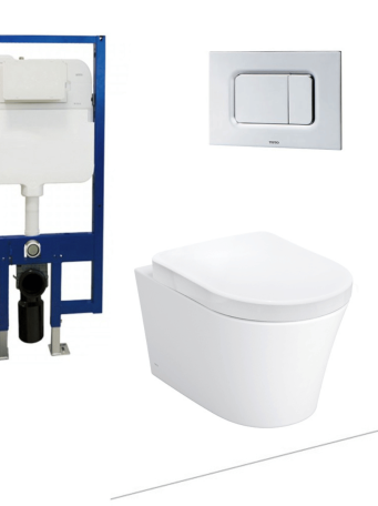 Bồn Cầu TOTO CW553/WH172A/TC384CVK/MB170P#SS Treo Tường