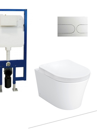 Bồn Cầu TOTO CW553/TC384CVK/WH172A/MB175M#SS Treo Tường