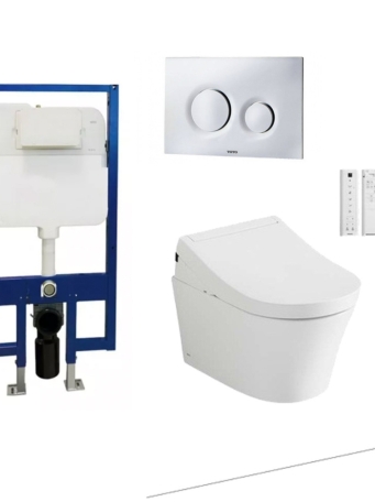 Bồn Cầu TOTO CW553/TCF34320GAA/WH172A/MB174P#SS Nắp Điện Tử Treo Tường