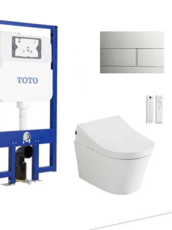 Bồn Cầu TOTO CW553C#XW/TCF34570GAA#NW1/WH172AAT/TCA502/MB171M#SS Tự Xả Nước