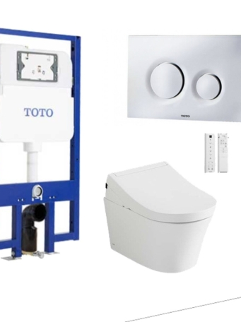 Bồn Cầu TOTO CW553C/TCF34570GAA/WH172AAT/MB174P#SS Nắp Điện Tử Treo Tường