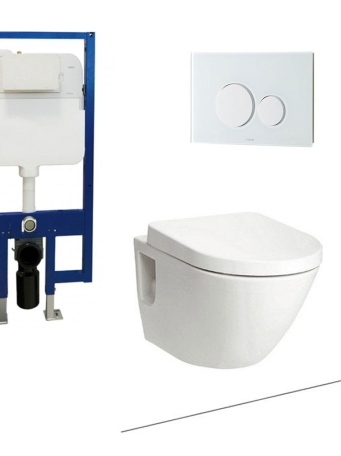 Bồn Cầu TOTO CW762/TC384CVK#W/MB170P/WH171A Treo Tường