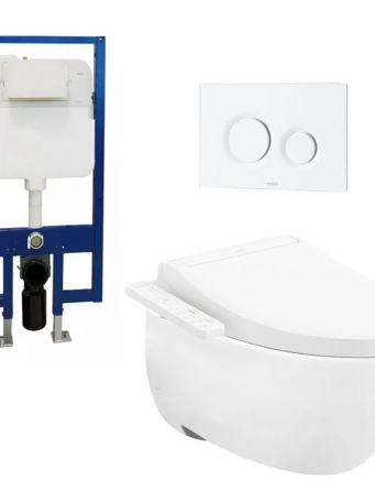 Bồn Cầu TOTO CW812RA#W TCF23410AAA#NW1 WH172A MB174P#WH Treo Tường Nắp Điện Tử