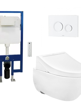 Bồn Cầu TOTO CW812RA#W/TCF24410AAA#NW1/WH172A/MB174P#WH Treo Tường Nắp Điện Tử