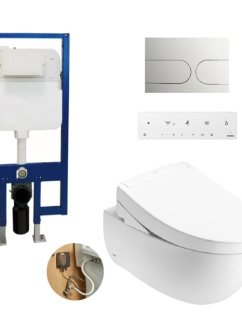 Bồn Cầu TOTO CW812RA#W TCW1211A#NW WH172A MB175M#SS Nắp Rửa Cơ Treo Tường