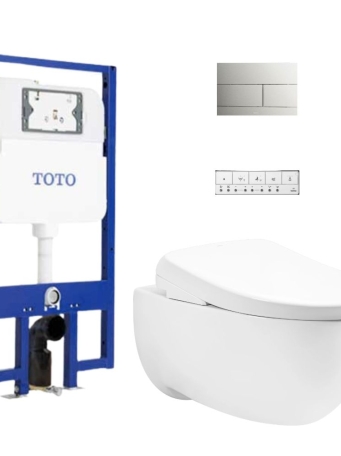 Bồn Cầu TOTO CW812REA#W/TCF47360GAA#NW1/WH172AAT/TCA546/MB171M#SS Tự Xả Nước