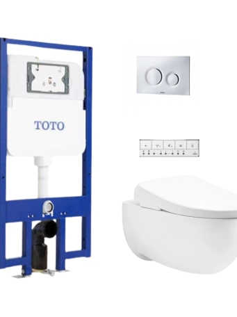 Bồn Cầu Treo Tường TOTO CW812REA TCF47360GAA WH172AAT TCA546 MB175M#SS