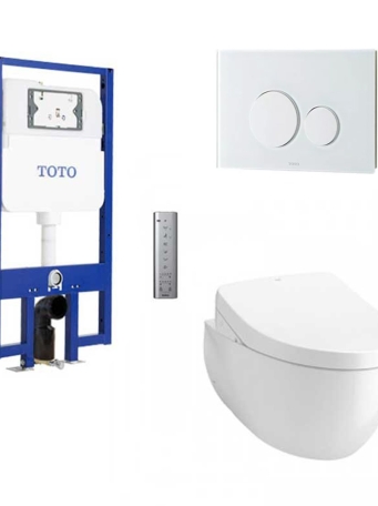 Bồn Cầu Treo Tường TOTO CW812REA/TCF4911EZ/WH172AT/TCA465/MB176G#WH Điện Tử