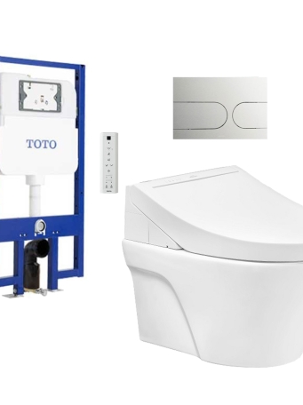 Bồn Cầu TOTO CW822RA/TCF24410AAA/WH172A/MB175M#SS Nắp Điện Tử Treo Tường