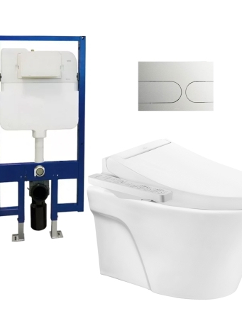 Bồn Cầu TOTO CW822RA/TCF23410AAA/WH172A/MB175M#SS Nắp Điện Tử Treo Tường