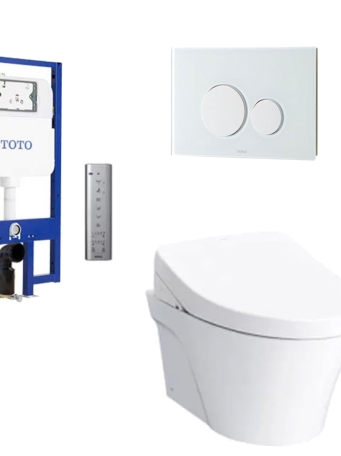 Bồn Cầu TOTO CW822REA/MB174P#WH/WH172AAT/TCF4911EZ Nắp Điện Tử Treo Tường