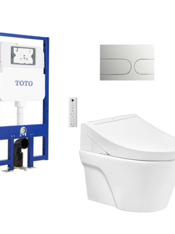 Bồn Cầu TOTO CW822REA TCF24460AAA WH172AT TCA465 MB175M#SS Nắp Điện Tử Treo Tường