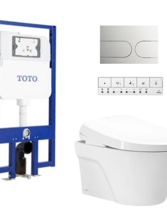 Bồn Cầu TOTO CW822REA#W TCF47360GAA WH172AT TCA465 MB175M#SS Nắp Điện Tử Treo Tường