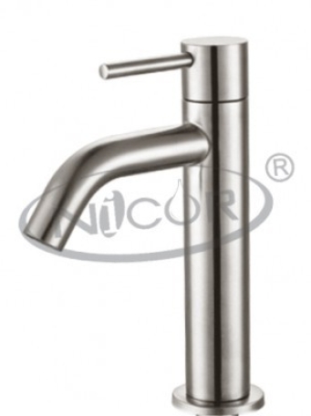 Vòi lavabo lạnh Inox Nicor E068 20cm