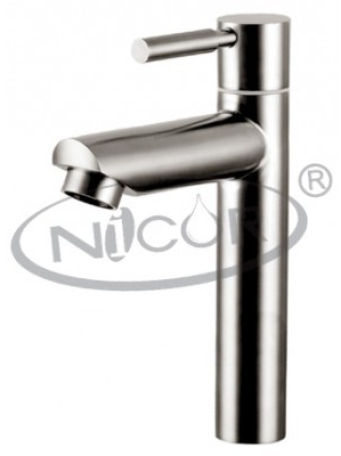Vòi lavabo lạnh Inox Nicor E088 30cm