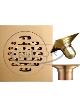 Hố ga thoát nước đồng vàng