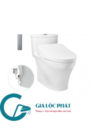 MS885DW11 Bàn cầu xí bệt một khối kèm nắp rửa điện tử WASHLET dòng S7