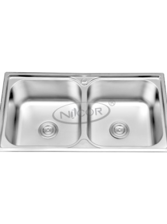 Chậu rửa chén dập liền khối Nicor N-8349LK inox 304