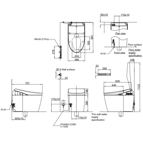 Bồn Cầu Neorest TOTO CS989VT/TCF9788WZ AH Thông Minh