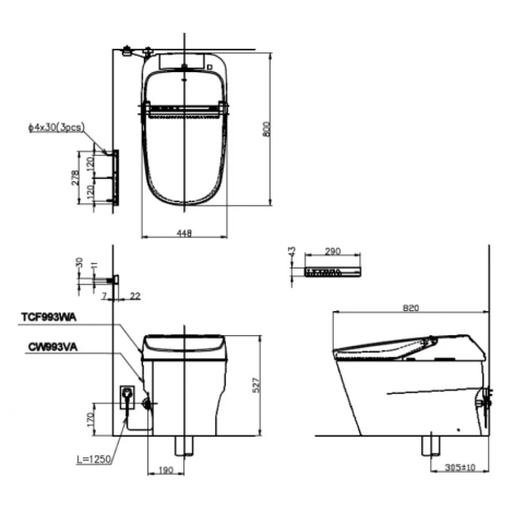 Bồn Cầu Thông Minh TOTO CW993VA/TCF993WA Neorest XH II