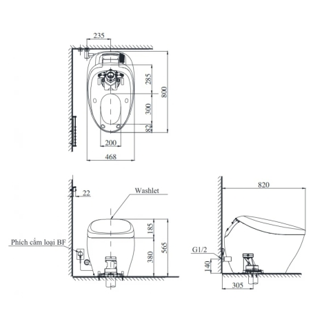Bồn Cầu Neorest TOTO CS901KVT#NW1/T53P100VR NX II Thông Minh