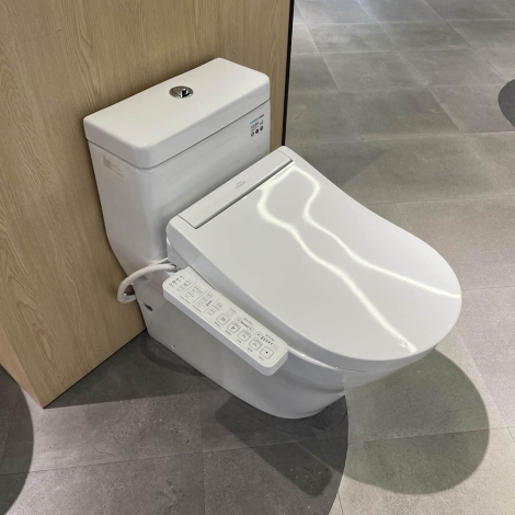 Bàn Cầu TOTO CW166RB/TCF33320GAA/T53P100VR Nắp Điện Tử Chữ D S2