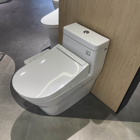 Bàn Cầu TOTO CW166RB/TCF33320GAA/T53P100VR Nắp Điện Tử Chữ D S2