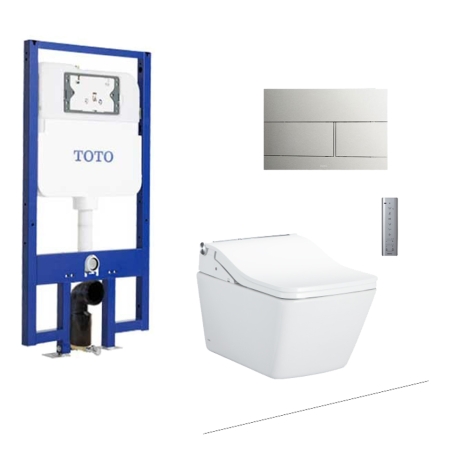 Bồn Cầu TOTO CW522EA/TCF803CZ/WH172AT/MB171M#SS Treo Tường Giấu Dây