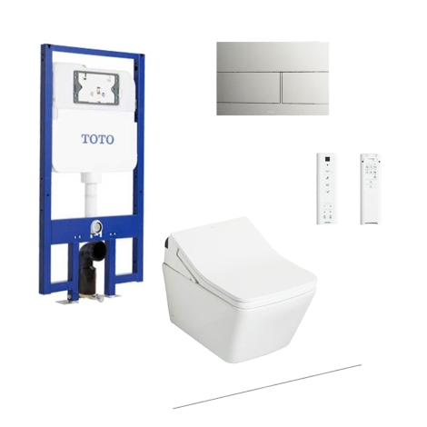 Bồn Cầu TOTO CW522EA/TCF796CZ/WH172AT/MB171M#SS Nắp Điện Tử Treo Tường