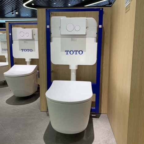 Bồn Cầu TOTO CW542ME5UNW1 TC513A WH172A MB175M#SS Treo Tường