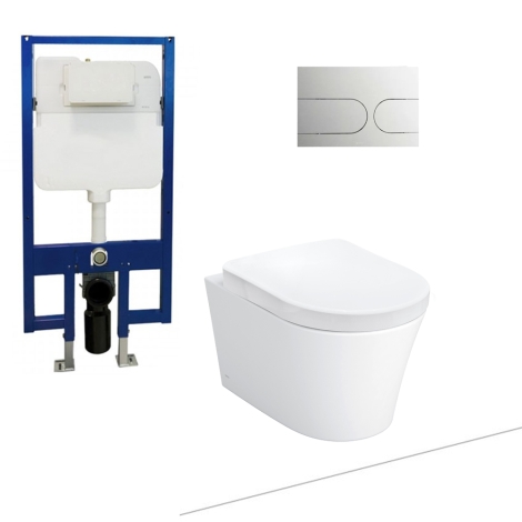 Bồn Cầu TOTO CW553/TC384CVK/WH172A/MB175M#SS Treo Tường
