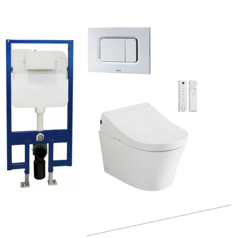 Bồn Cầu TOTO CW553#XW/TCF34320GAA#NW1/WH172A/MB170P#SS Treo Tường Nắp Điện Tử