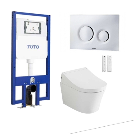 Bồn Cầu TOTO CW553C/TCF34570GAA/WH172AAT/MB174P#SS Nắp Điện Tử Treo Tường