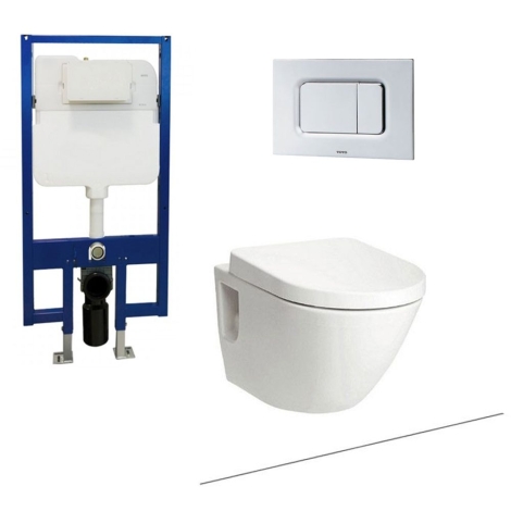 Bồn Cầu TOTO CW762/TC384CVK/WH172A/MB174P#SS Treo Tường