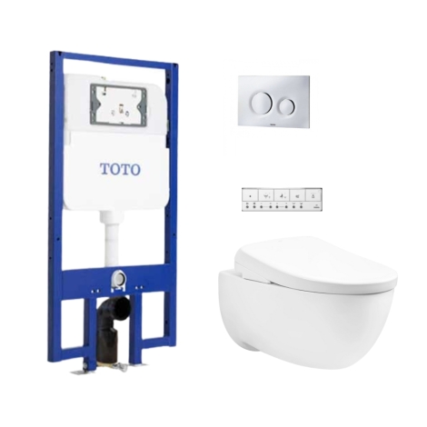 Bồn Cầu Treo Tường TOTO CW812REA TCF47360GAA WH172AAT TCA546 MB175M#SS