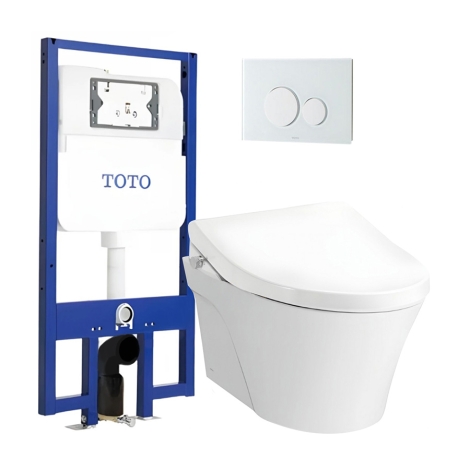 Bồn Cầu TOTO CW822RA#W TCW1211A#NW1 WH172A MB176G#WH Nắp Rửa Cơ Treo Tường
