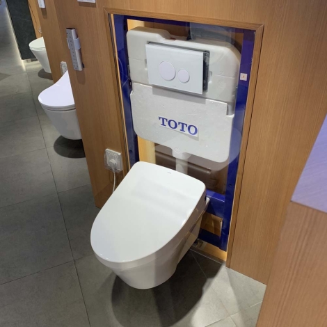 Bồn Cầu TOTO CW822REA/MB174P#WH/WH172AAT/TCF4911EZ Nắp Điện Tử Treo Tường