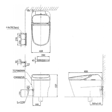 Bồn Cầu Neorest TOTO CW992VA/TCF992WA XH I