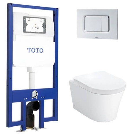 Bồn Cầu TOTO CW822RA/TC393VS/MB174P#WH/WH172A Treo Tường