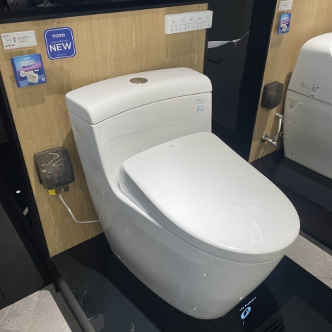 Bồn Cầu Điện Tử TOTO MS636CDRW23 Nắp Rửa Washlet TCF47360GAA S7 Giấu Dây