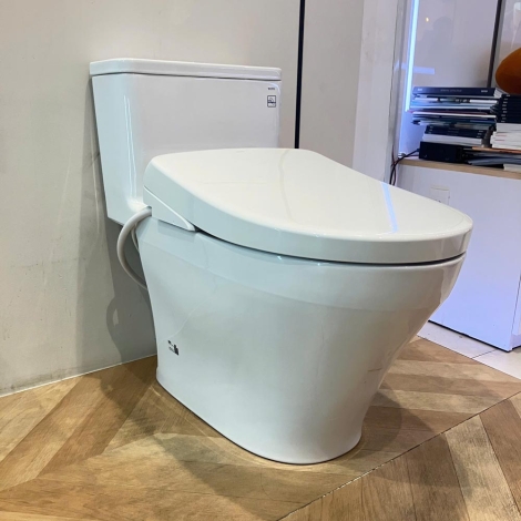 Bồn Cầu Điện Tử TOTO MS857CDW23 Nắp Rửa Washlet TCF47360GAA S7 Giấu Dây