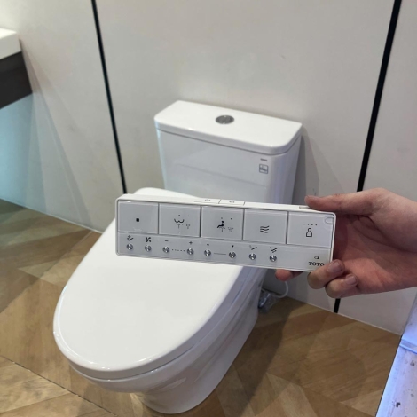 Bồn Cầu Điện Tử TOTO MS857CDW23 Nắp Rửa Washlet TCF47360GAA S7 Giấu Dây